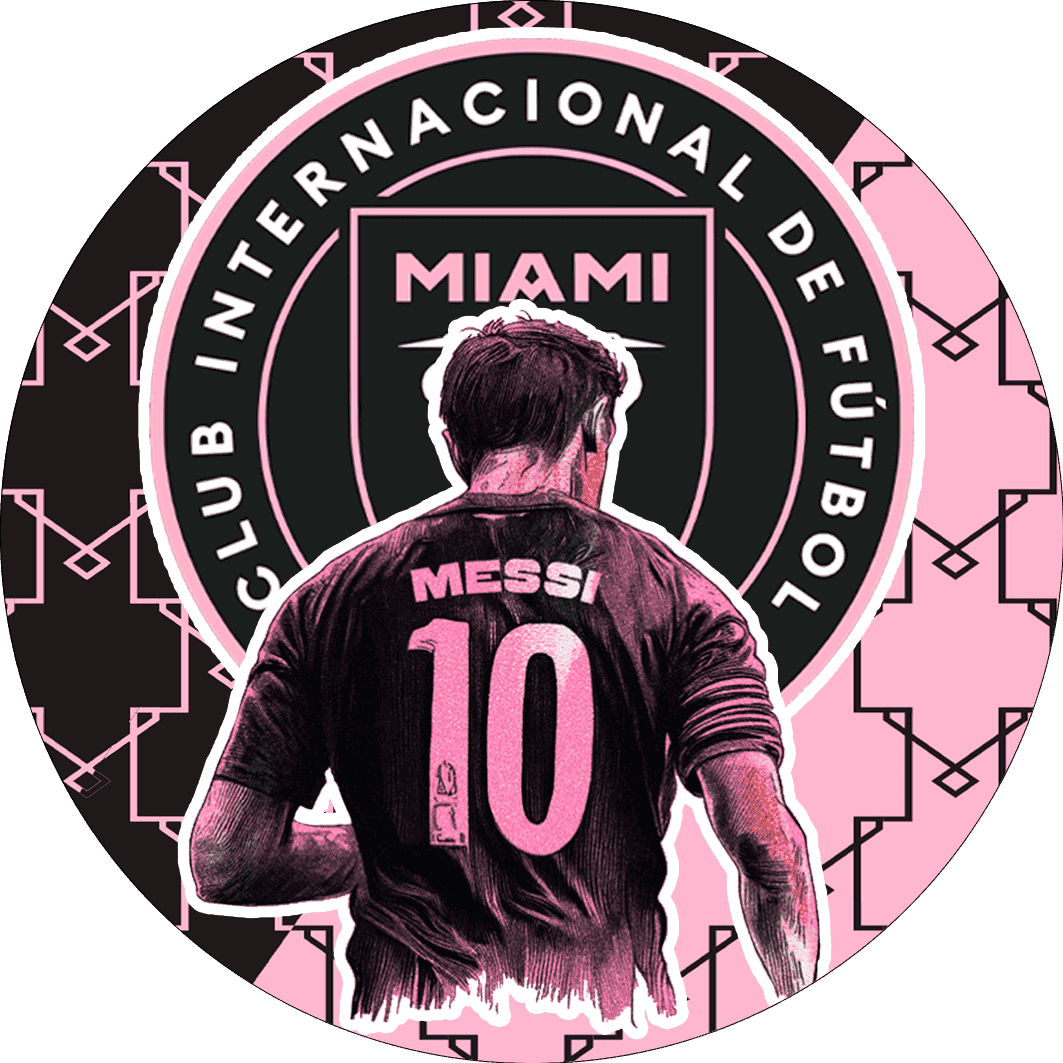 Circulos del Inter de Miami para imprimir Gratis